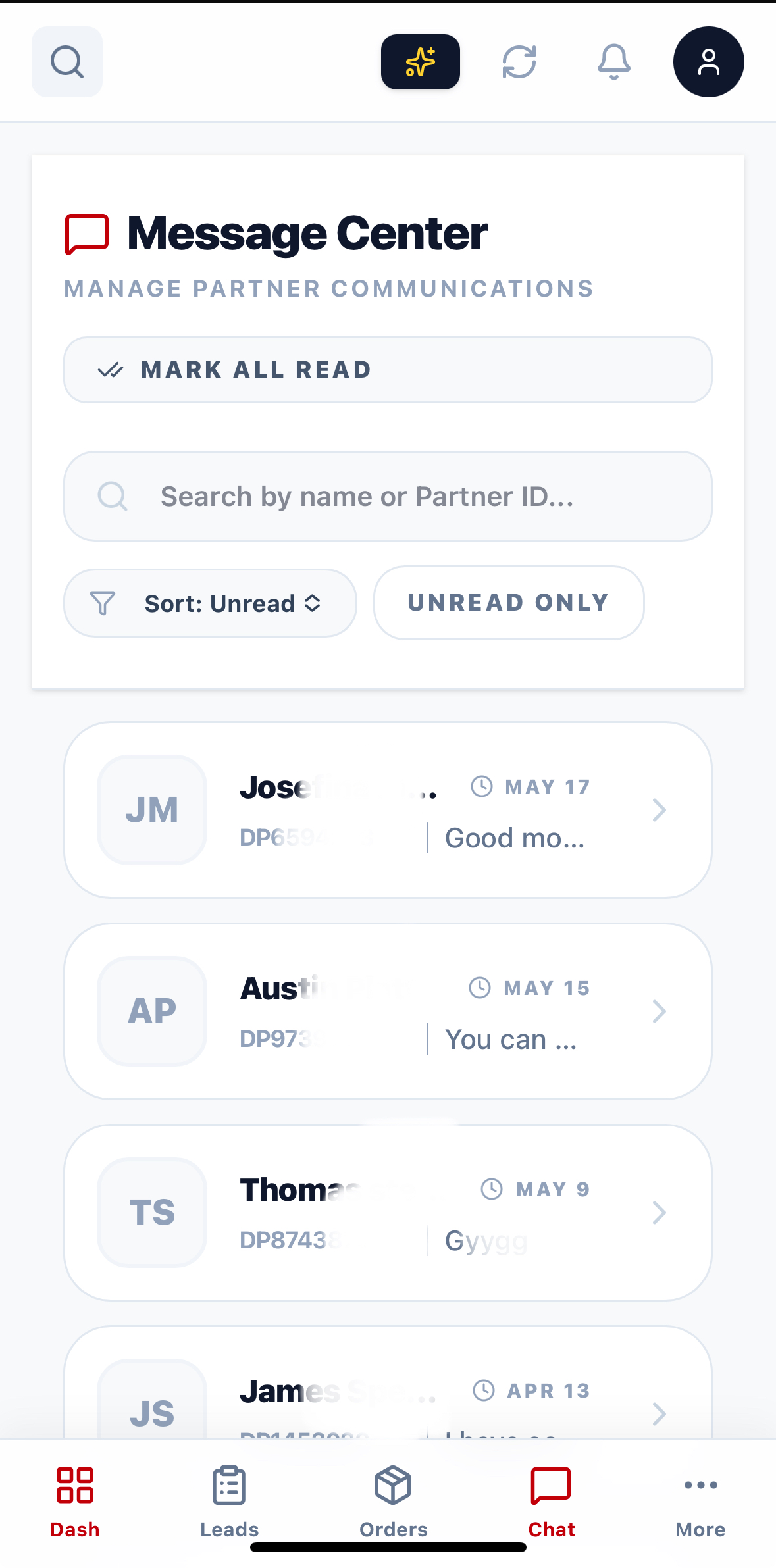 Message Center